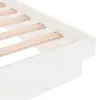 vidaXL Lit en bois massif blanc 120x190 cm Voir les images du produit 8
