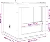 vidaXL Terárium hnedé 40 x 40 x 40 cm OSB Náhľad obrázku produktu 8