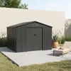 sweeek - Gartenschuppen aus Metall 10,85m2 - Anthrazit Produktbild-Vorschau 6