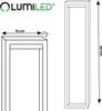 LUMILED Pollerleuchte Außenstehleuchte 60cm Stehlampe Produktbild-Vorschau 7