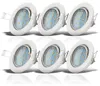 6x LED vestavné bodové svítidlo otočné bílé GU10 stropní Náhled obrázku produktu 2