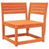 Design 4-tlg. Garten-Lounge-Set Wachsbraun Massivholz Produktbild-Vorschau 3