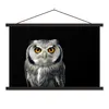 MuchoWow® Textilposter Eule - Vogel - Orange - Schwarz Produktbild-Vorschau 1
