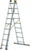 A multi-purpose ladder shown in an A-frame configuration against a white background. Produktbild-Vorschau