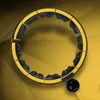HHM21 Hula Hoop TPE, zwart-geel, met magneten en gewicht, Productafbeelding-voorbeeld 15