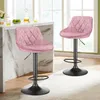 4er Set Barhocker aus Samt Bistrohocker drehbar Produktbild-Vorschau 7