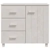 vidaXL Sideboard HAMAR Weiß 90x40x80 cm Massivholz Kiefer - Produktbild-Vorschau 4