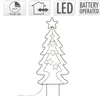 A line drawing of a Christmas tree with stars, with icons and text above it. Podgląd zdjęcia produktu