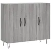 The Living Store Sideboard Grau Sonoma 90x34x80 cm Produktbild-Vorschau 2