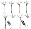 LED Gartenstecker Feuerwerk - Leuchtstäbe Pusteblumen - H: 80cm - 8Funkt./Fernb. - 8er Set schwarz Produktbild-Vorschau