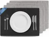 Tischsets Schwarz/Hellgrau doppelseitig (Struktur) 4er Set Produktbild-Vorschau 9