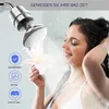 A woman is enjoying a shower with a shower head that is spraying water and a flower. Náhľad obrázku produktu