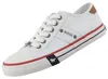 Sneaker Mustang da uomo in tela bianca Anteprima dell’immagine prodotto 1