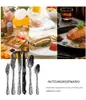 Besteck Set Schwarz für 4 Personen,  24-teiliges Edelstahl Produktbild-Vorschau 5