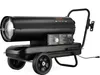 A black kerosene/diesel heater with wheels and a handle, shown from a side angle against a white background. Anteprima dell’immagine prodotto