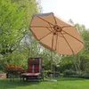 Sekey Sonnenschirm Holz Balkonschirm Rund Marktschirm Ø Produktbild-Vorschau 1