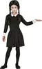A young girl dressed in a gothic costume, likely for Halloween or a themed party. Produktbild-Vorschau