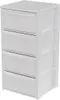 Szafka 4 Szuflady 39X38.5X80.5Cm Biała Podgląd zdjęcia produktu 6
