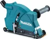 A teal and gray Makita dust extraction shroud for a grinder, shown in a studio setting against a white background. Anteprima dell’immagine prodotto