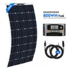 200W Solarpanel Flexibel Monokristallin 12V Solarmodul Set Produktbild-Vorschau 1