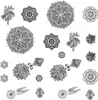 Oblique Unique Temporäre Klebetattoos Mandala Tattoo Set - Produktbild-Vorschau 1