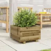vidaXL Pflanzkübel 40x40x26,5 cm Kiefernholz Imprägniert Produktbild-Vorschau 3