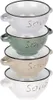 Four stacked soup bowls in different colors. Produktbild-Vorschau
