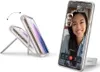 A collage showing a transparent phone case with a kickstand and a phone with a video call on its screen. Náhľad obrázku produktu