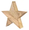 A wooden star decoration. Produktbild-Vorschau