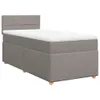Boxspringbett mit Matratze Taupe 90x200 cm Stoff Produktbild-Vorschau 1