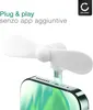 Mini ventilatore da smartphone, ventola usb-c portatile Anteprima dell’immagine prodotto 3