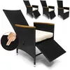 Casaria Poly Rattan Sitzgruppe 8 Stühle Neigbare Fuß- und Produktbild-Vorschau 3
