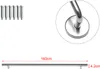 Ringhiera Yakimz in acciaio inox opaco, scala rotonda, Anteprima dell’immagine prodotto 2