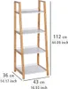 WENKO Regal Finja mit 4 Etagen Badregal Bambus Bad WC Küche Produktbild-Vorschau 4