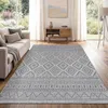 Tapis d'extérieur en lin tissé moderne Boho Ethno résistant Voir les images du produit 8