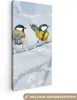 MuchoWow® - Leinwandbilder - Vogel - Kohlmeise - Winter - Produktbild-Vorschau 1