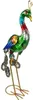 A decorative metal peacock figurine. Produktbild-Vorschau