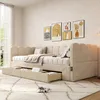 Flieks Polsterbett 90x200cm mit Ausziehbett, Schlafsofa Produktbild-Vorschau 2