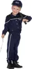 Kostüm Polizist Gr. 104-128cm -Blaue Polizeiuniform 104cm Produktbild-Vorschau 1