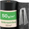 Praknu Unkrautvlies 150g/m2 Extra Stark - 50m2 - Produktbild-Vorschau 1