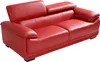 MACELO 3-Sitzer Sofa aus Leder - Rot Produktbild-Vorschau 3