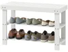 Panca porta scarpe HOMCOM in bambù con 2 ripiani, 70x28x45 Anteprima dell’immagine prodotto 9