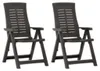 The Living Store Chaises de jardin réglables 2 pcs. Voir les images du produit 1