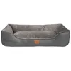 ib style® HAPPY MILO L Hundebett 100x80 cm Grau Körbchen Produktbild-Vorschau 4