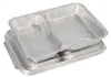 Papstar Menüschalen + Deckel, Alu 2-geteilt 830 ml 22,7 cm Produktbild-Vorschau 1