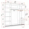 Schwebetürenschrank Kleiderschrank Schrank 203cm Produktbild-Vorschau 7