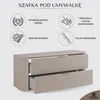 Rodan | Szafka Pod Umywalkę - 120 Cm - Wisząca - Beżowy Mat Podgląd zdjęcia produktu 3