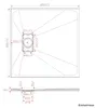 AQUALAVOS SMC Duschtasse 80x80cm, mit Produktbild-Vorschau 7