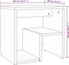 vidaXL Nachttisch Grau Sonoma 40x30x40 cm Holzwerkstoff Produktbild-Vorschau 7