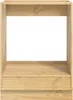 vidaXL Szafka SKI Miodowy brąz 60 x 46 x 81 cm Lite drewno Podgląd zdjęcia produktu 5
